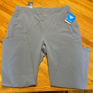 Columbia Gray Track Pants with Relaxed Fit and Lightweight Fabric